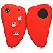 Produktbild kwmobile Hülle für Alfa Romeo 3-Tasten Klappschlüssel Autoschlüssel - Silikon Schlüssel Schutzhülle in Rot - Etui Schlüsselhülle Cover Auto Zündschlüssel