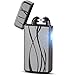 Produktbild Feuerzeug USB Aufladbar Feuerzeug Lichtbogen Feuerzeug Elektronisches Feuerzeug Metall Plasma Elektro USB Feuerzeug Electric Lighter Valentinstag Geschenk für Freund (Schwarz)