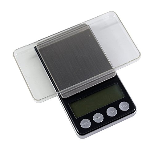 Digitalwaage Taschenwaage Präzisionswaage, die auf 0,01g genau bis 200g wiegt. Mit Schutzdeckel als Waagschale. Goldfull® - 3