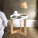 Multiuso: Es ideal como mesa de comedor, mesa de café, mesa auxiliar, mesa para planta y mesita de noche