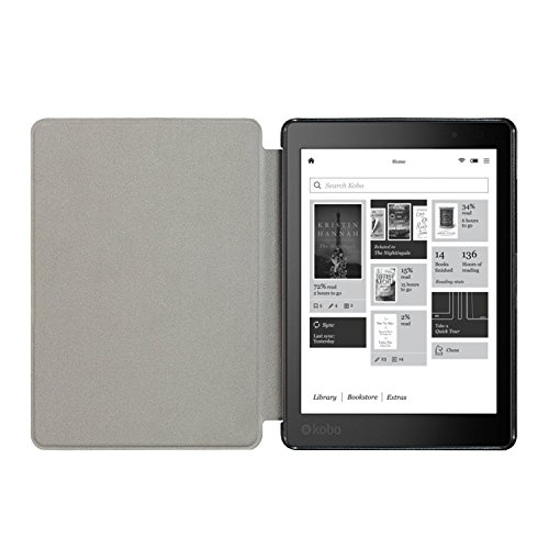 Hohe Qualität Prämie Ultra Schlank Leicht Smart Cover Tasche für Kobo Aura One 7.8″ e-Reader + Displayschutzfolie und Stylus Pen (Aura One 7.8″, Rot) - 5