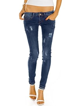Bestyledberlin Damen Skinny Jeans Hosen, Stretch Röhrenjeans, enge Baumwoll Hüftjeans j29f
