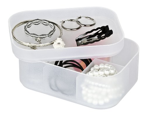 WENKO 21000100 Organizer Ice Cube S Weiß - 6 Kammern, stapelbar, Kunststoff - Polypropylen, 15.5 x 7 x 11.5 cm, Weiß
