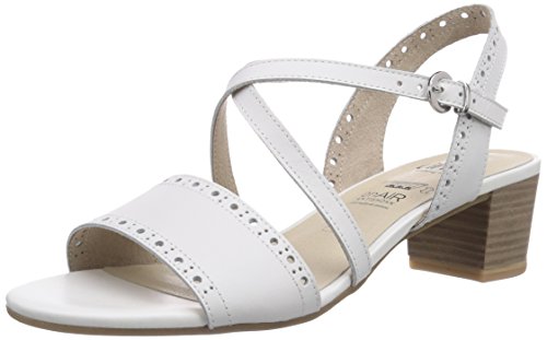 Caprice 28204, Women's Sandals, White (White/100), 6.5 UK