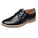 Produktbild HROIJSL Freizeit Männer Volltonfarbe Schuhe Runde Kappe Schnürstiefel Business Flache Casual Schnürschuhe runden Kopf rutschfeste Herrenschuhe Männer echtes Leder Brogue Schuhe Wingtip Hohl Carving