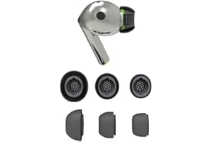 WIKI VALLEY 3 Paar Ohrstöpsel für Galaxy Buds3 Pro, Ersatz-Silikon-Ohrstöpsel, kompatibel mit Galaxy Buds3 Pro, passend in Hülle, Schwarz