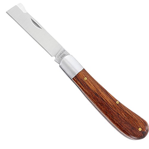 Okuliermesser Gartenmesser RH3004 Rosenholz & Edelstahl-Klinge, Taschenmesser zur Veredelung von Pflanzen, Rosen oder für Gartenarbeiten – Edelstahlmesser - 2
