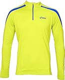 ASICS Long Sleeve Half Zip Thermal Mens Running Top - Yellow-L