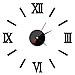 Price comparison product image Classic Wall Mute Clock, Indexp Removable DIY Acrylic Self Adhesive Interior Creative Wall Decoration (Glod) (Black)