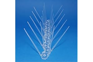 SPIKEZONE - Bird Spikes Set of 10 Pcs, Anti Pigeon Spikes, Polycarbonate Bird Control Spikes