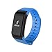 Produktbild Herzfrequenz Monitor, detome T1 Armband, Blutdruck, Sauerstoff Pulse Sleep Ermüdung Übung Schrittzähler Smart Armband, blau