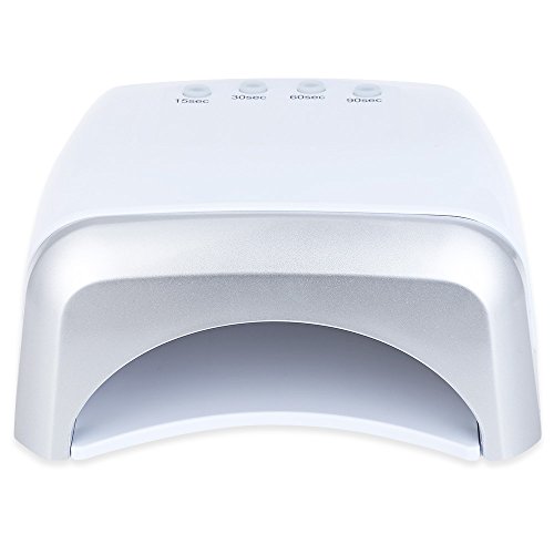 Nail Dryer - PrettyGal 60W UV / LED Nail Lamp with 4 Timer Setting High Power Manicure Tool CCF / LED Dual Purpose for Nail Gel Polish with UK Plug