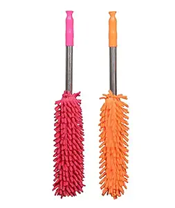 Rudra World Household Car Cleaning Microfiber Dusting Mop | Duster/Cleaner Brush Tool Equipment | Color May Vary (Pack of 1)