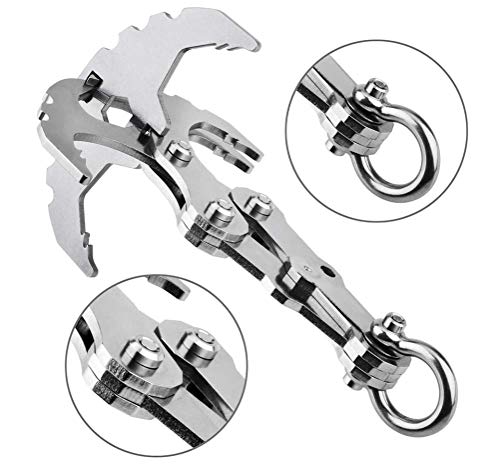 Preisvergleich Produktbild Hycy Gravitative Klettern Ausrüstung Klettern Seil Survival Karabiner Edelstahl Harness Outdoor Klettern Werkzeuge