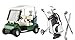 Produktbild CEBEGO Golf Desktop-Set Golf Mini Cart mit LED Uhr & Mini Golf Caddy mit Kugelschreibern by, Golfgeschenke Indoor