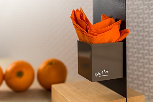 KalaMitica Set 3 Würfel, Magnetische Blumentöpfe, Ø 6 cm, Braun Farbtone - 3