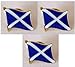 Produktbild 3 x Anstecker mit schottischer Flagge und Kreuz von St. Andrew