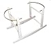 DELUXE WHITE ROCKING MOSES BASKET STAND - FITS ALL MOSES BASKETS
