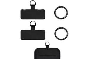 Rhys 2 Piezas Teléfono Parche de Cordón para Teléfono Multifuncional Accesorio de Cordón Metal Parches de for Safety Drop Protection Compatible con la mayoría de smartphones