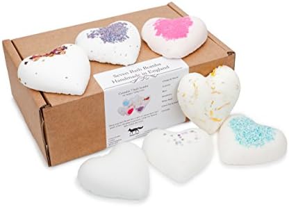Heart bath bombs variety pack of 6 by One Smart Fox