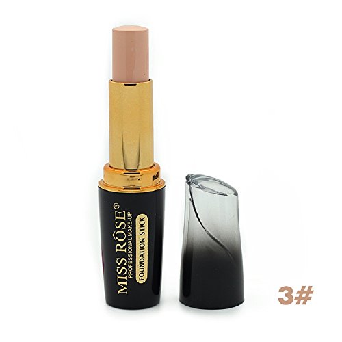 MISS ROSE 3D Contour Makeup Brand Face Primer Base Stick Foundation Waterproof Make up Concealer