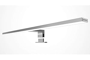 kalb Material für Möbel Lampe LED pour salle de bain 600 mm luminaire de miroir éclairage 230 V aluminium, température de couleur : blanc newtre