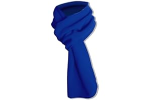 ERKIC Max-Tonsen Écharpe tendance en polaire chaude douce et légère de couleur unie pour l'automne et l'hiver, cadeau de Noël pour femmes, hommes, filles, garçons, écharpe multifonction, bleu,
