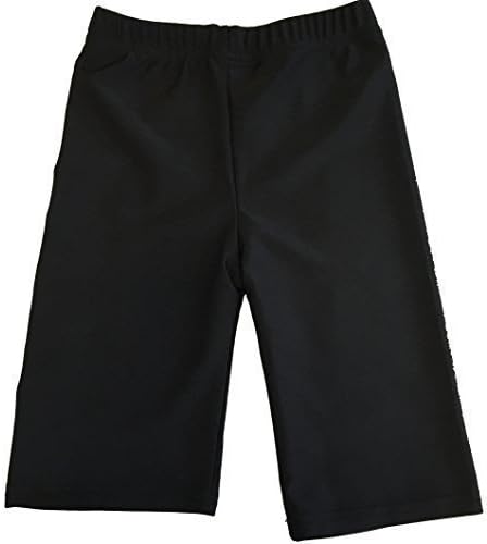 School Uniform Pe Plain Lycra Cycling Shorts Black 7-8 Years