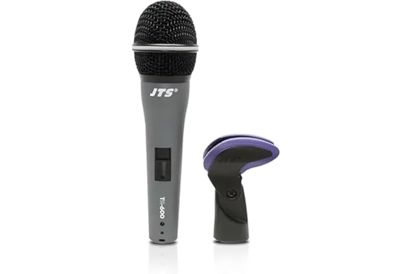 JTS TK-600 Cardioid Dynamic XLR Microphone Without Cable, Grey