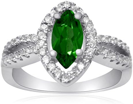 Velini, ladies ring R3036, 925 sterling silver, micro pave setting, quality AAA cubic zirconia stones with green colored glass stone