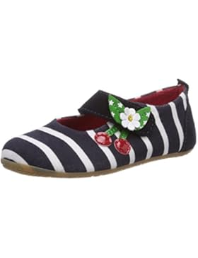 Living Kitzbühel Streifen Kirsche Mädchen Flache Hausschuhe