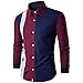 Herren Oberteile,TWBB Streifen Formal Langarm Pullover Sweatshirt Lange Ärmel Shirt
