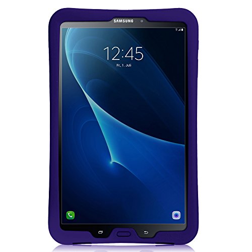 Fintie Samsung Galaxy Tab A 10.1 Hülle – [Bienenstock Serie] Leichte Rutschfeste Stoßfeste Silikon Schutzhülle Tasche Case Cover für Samsung Galaxy Tab A 10,1 Zoll T580N / T585N Tablet (2016 Version), Marineblau - 9