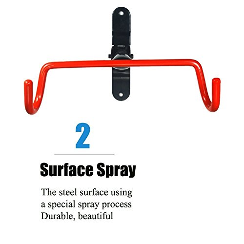 Generic Wand Fahrrad Lagerung Rack Mount Aufhänger Haken Halter mit Schrauben - 7