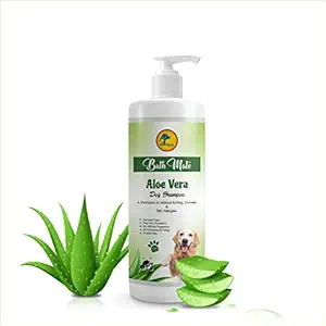 BathMate Aloe Vera Dog Anti Dandruff Shampoo pH Balanced - 250ml | Dog Shampoo for All Breed, Dog Accessories, Dogs Shampoo, Pet Shampoo for Dogs, Shampoo for Dogs - Pack of 1 -250ml