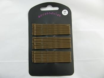 Useful Pack Of 30 Brown Extra Long 6 5cm Kirby Grips For Hair