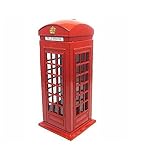 cabina de telefono inglesa venta chile Peso: 300g Original Inglés británico de la aleación del metal moneda del dinero Spare Change Piggy calle de Londres Cabina de teléfono rojo Banco Souvenir Modelo Caja Jar