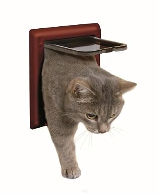 Chat Boutic Freecat - 2 Chatière de Fonction - Couleur Marron