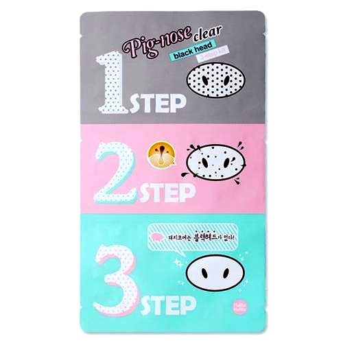 (6 Pack) HOLIKA HOLIKA Pig Nose Clear Black Head 3 Step Kit