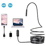Vielseitig: Das Endoskop kompatibel mit Computer und Laptop, oder Smartphone mit OTG UND UVC Funktion. (Sie können durch kostenlose App 