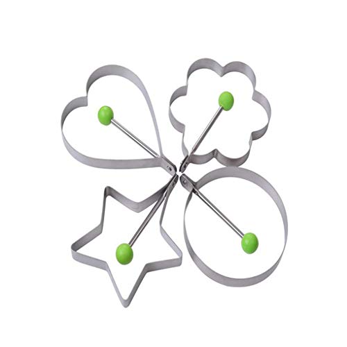 20 pcs Set Fried Egg Cooking Rings Non Stick Pancake Mould Cookies Maker Baking Shaper Stainless Steel Kitchen Gadget Tool