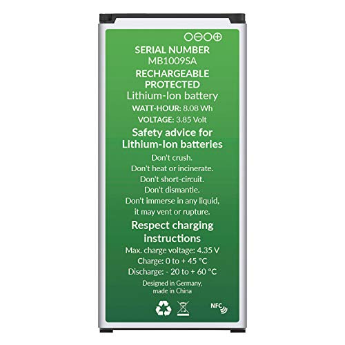 GadFull Batterie pour Samsung Galaxy S5 mini   Date de Production est 2018   correspond    d origine EB-BG800BBE   du mod  le SM-G800F   Duos SM-G800H   Parfait comme batterie de remplacement