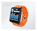 Produktbild WETERS Fitness Tracker Aktivität Tracker Uhr Herzfrequenz Blutdruck Ermüdungsprüfung überwachen wasserdicht Schritt Sportarmband(orange)