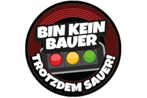 ‎SAMMYS SHIRT STORE Sammys Shirt Store Bin kein Bauer trotzdem sauer Aufkleber 4,5 cm