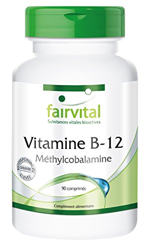 Preisvergleich Produktbild Vitamine B-12 - Méthylcobalamine - 90 comprimés sublinguaux