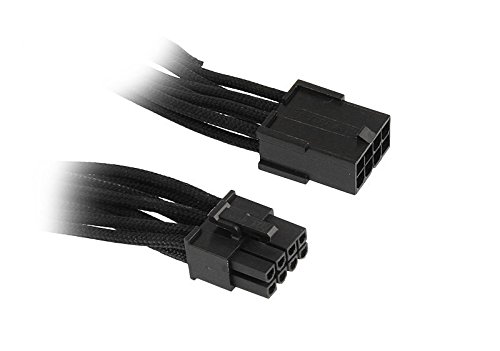 BitFenix Verlängerungskabel (8-Polig PCIe), 45 cm schwarz/schwarz - 3