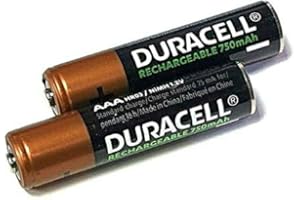 Giggaset Duracell Lot de 2 Piles Rechargeables NiMH AAA 750 mAh pour téléphones Siemens Gigaset