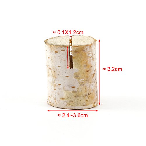 20er Holz Holzsteg Platzkartenhalter Kartenhalter Platzkarte Tischkartenhalter Namesschild Hochzeit Wohnung Deko - 7
