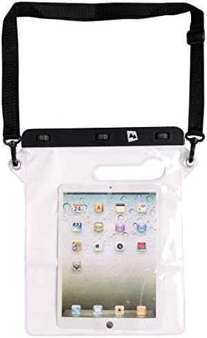 AdventureAustria Universal Waterproof Tablet Case/Phone Case/Protective Cover for Smartphone Dry Bag for Ipad Camera Documents Valuables etc. Protects Against Water Dust Sand Dirt Snow. 3 Sizes.