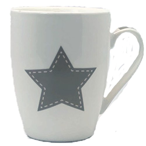 Bada Bing 4er Set Tassen Stern Home Kaffeebecher Kaffeetasse Star Weiß 1766 - 2